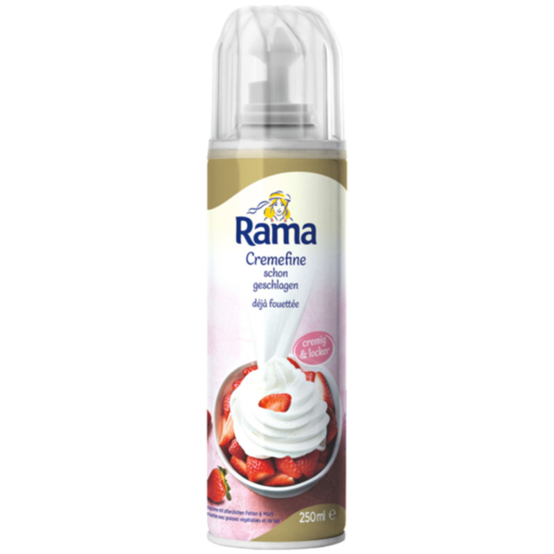 Rama Cremefine schon geschlagen 250 ml cremig fertige Schlagcreme direkt einsatzbereit